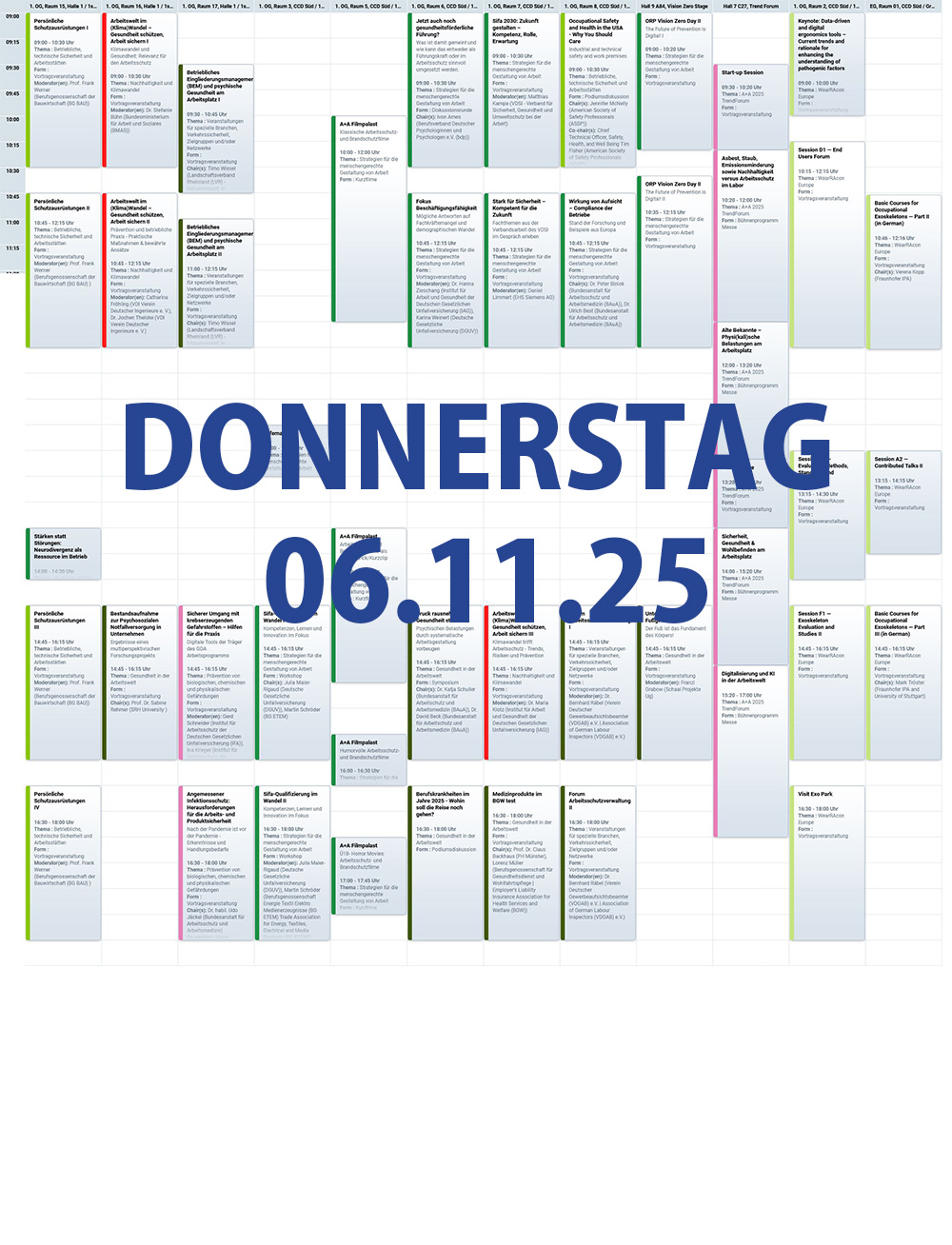 A+A Kongress Programm 6. November 2025