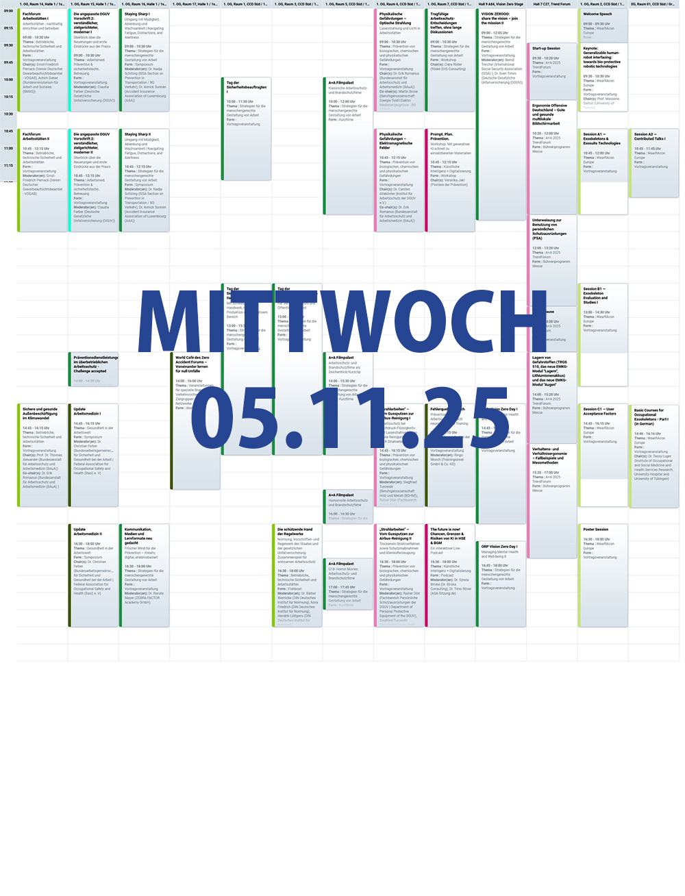A+A Kongress Programm 5. November 2025